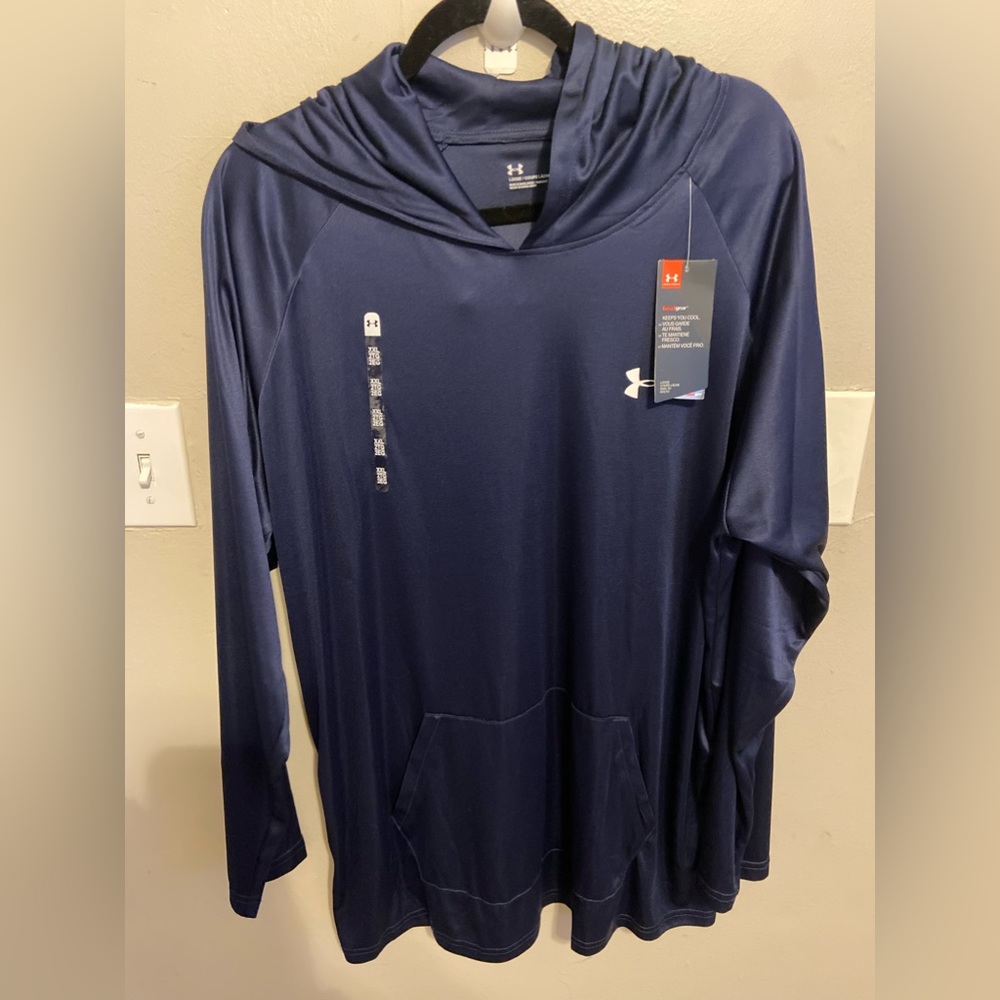 (2) Under Armour Men's UA Velocity Hoodie - NAVY& Gray 2XL